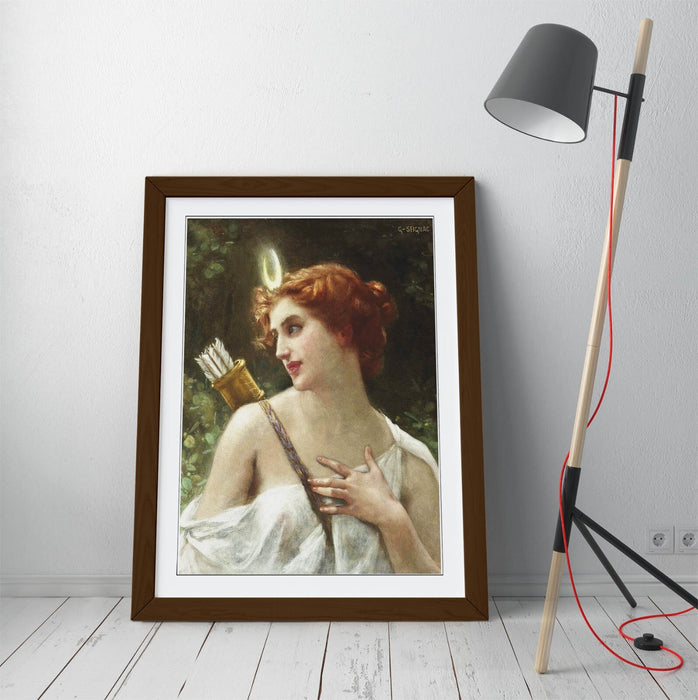 Framed Wall Art Featuring Guillaume Seignac Diana The Huntress Print - Handmade UK Art