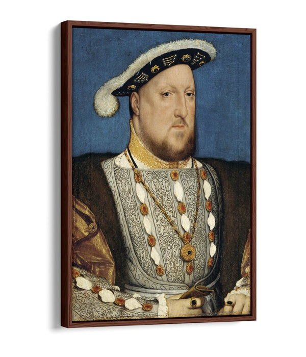 Canvas Wall Art Print – King Henry VIII Classic Portrait on Float Effect Canvas