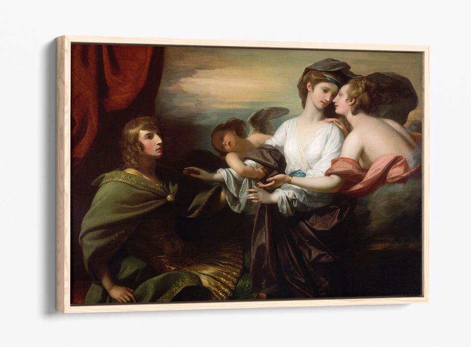 Canvas Wall Art Print - Benjamin West Helen Brought To Paris | Float Effect Canvas