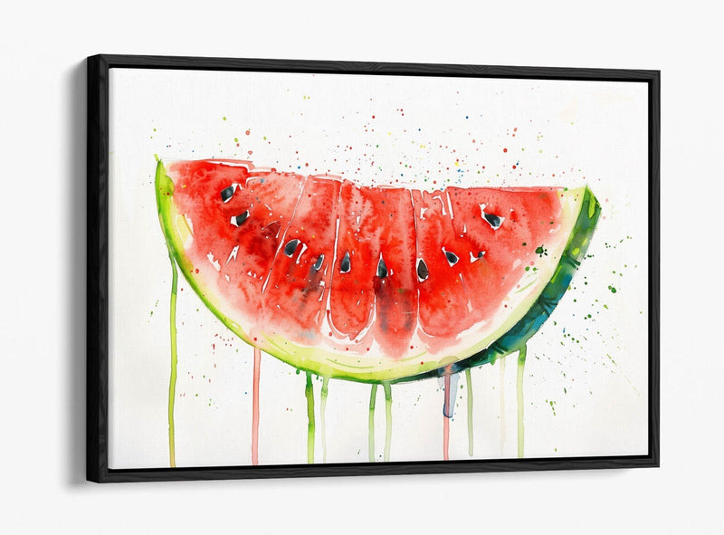 Watermelon Canvas Art – Vibrant Float Effect Canvas Print With Premium Varnish Coating