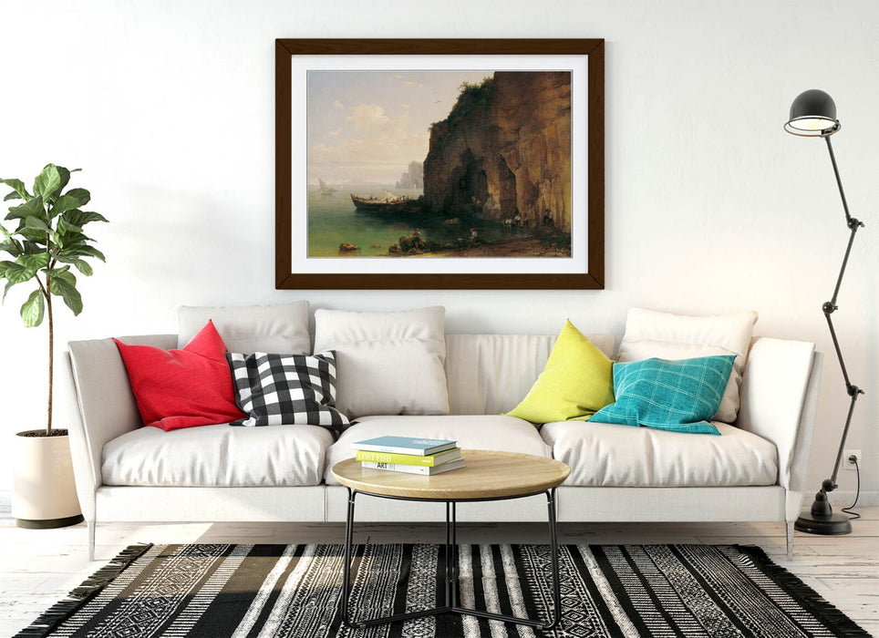 Framed Wall Art - Sorrento Coast Poster Print by Thomas Ender | UK Made Woodgrain Frame
