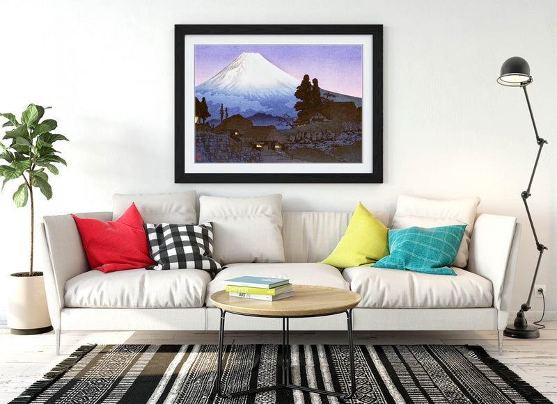 Framed Wall Art Poster - Japanese Art Print With Natural Wood Frame & Matte Paper