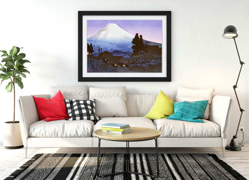 Framed Wall Art Poster - Japanese Art Print With Natural Wood Frame & Matte Paper