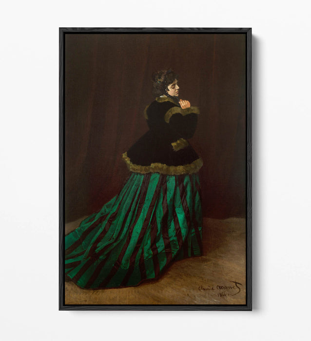 Float Effect Canvas Art – Monet Camille Print With Premium Frame & Vibrant Colors