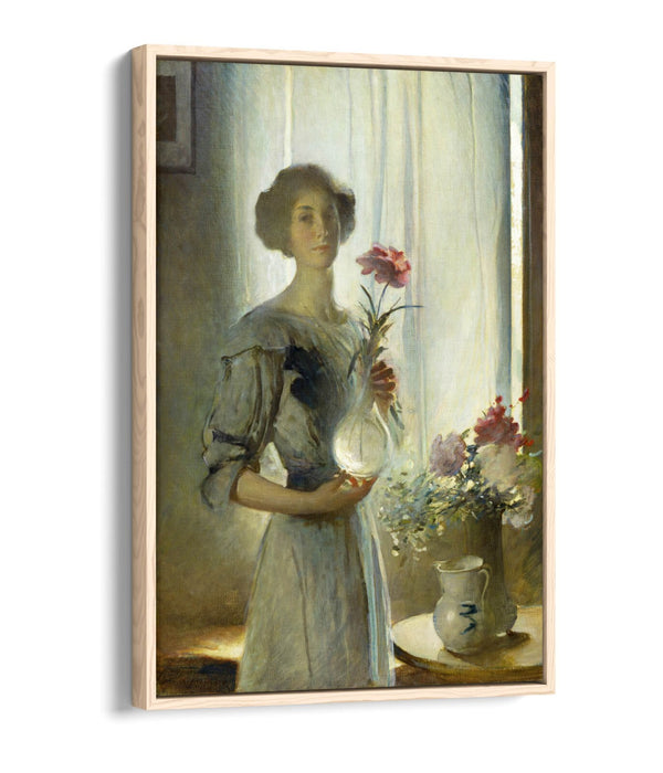 JOHN WHITE ALEXANDER, JUNE -FLOAT EFFECT CANVAS WALL ART PRINT