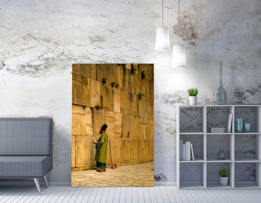 JEAN-LEON GEROME, THE WAILING WALL -CANVAS WALL ARTWORK PIC PRINT