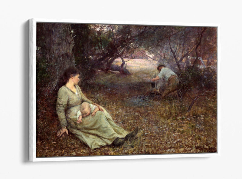 Canvas Wall Art Print Featuring Frederick McCubbin | Handmade Float Effect Canvas Panel