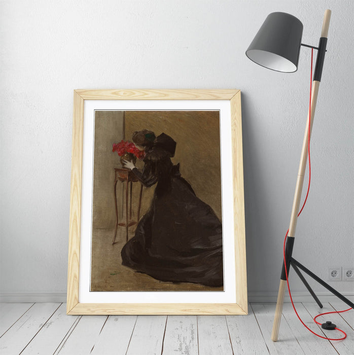 Framed Wall Art Poster - John White Alexander Bronze Bowl Print, Matte Paper