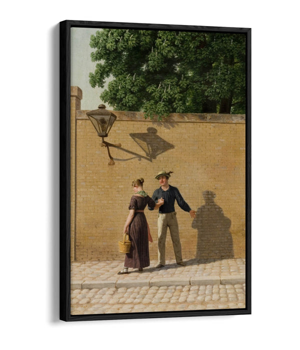 Canvas Art Print – Sailor Leaves Girlfriend | Float Effect, Premium Handmade Wall Art