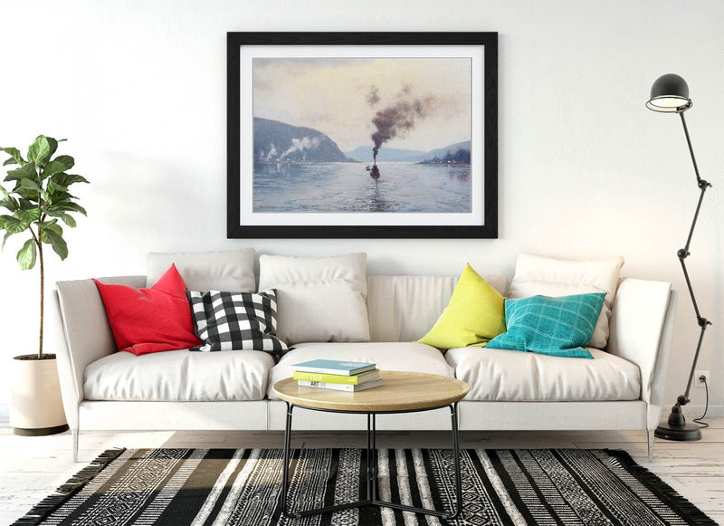 Framed Wall Art - L. Birge Harrison Delaware River Painting | Handmade UK Frame