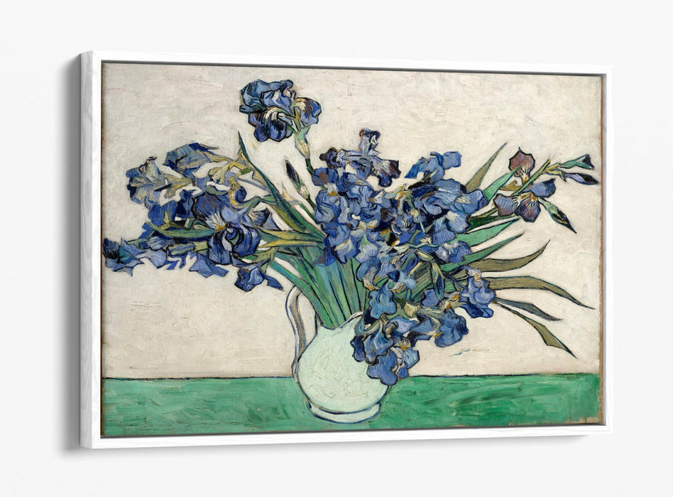 VINCENT VAN GOGH "IRISES" 1890 -FLOAT EFFECT CANVAS ART PRINT- FAMOUS PAINTING