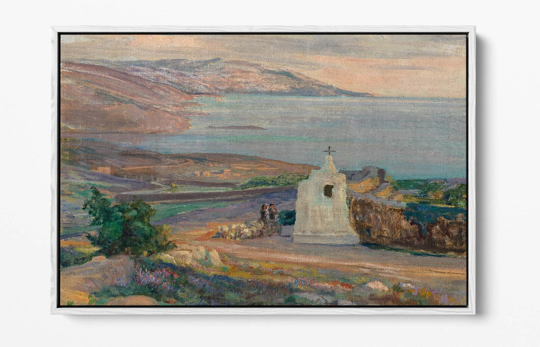 Canvas Wall Art – Coastal Landscape Float Frame Print | Handmade British Canvas