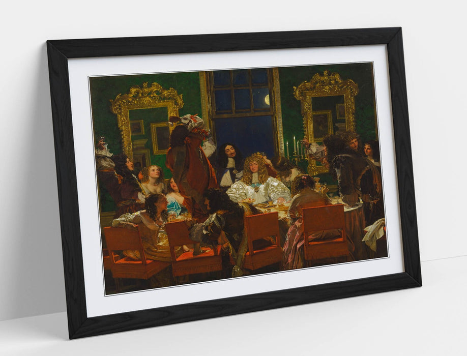 Framed Art Poster - Augustus Leopold Egg Life Of Buckingham Print With Wood Grain Frame