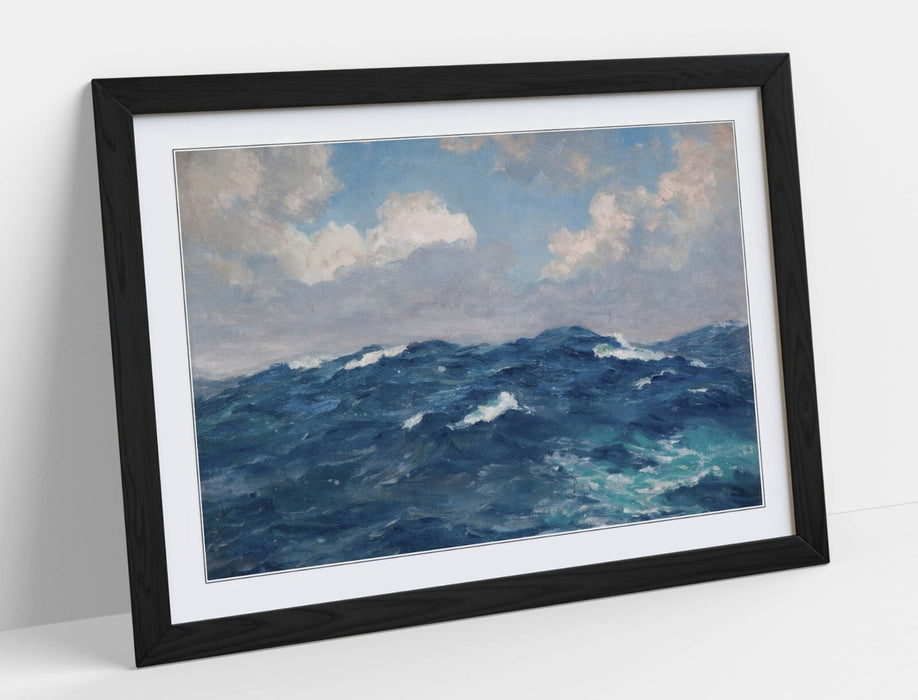 Framed Wall Art - Beatrice Bright Atlantic Rollers Poster Print | Matte Paper