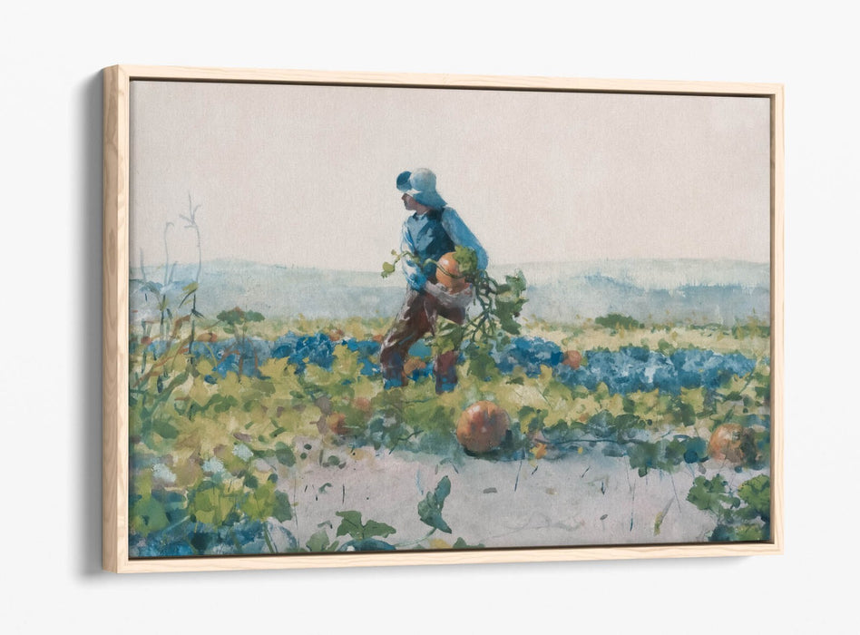 Canvas Wall Art Print - Winslow Homer For Farmer's Boy | Float Effect Canvas UK