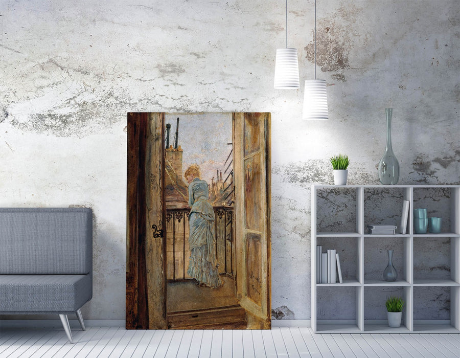 Canvas Wall Art - Anton Romako Balcony Artwork Print | Handmade Canvas Art Print