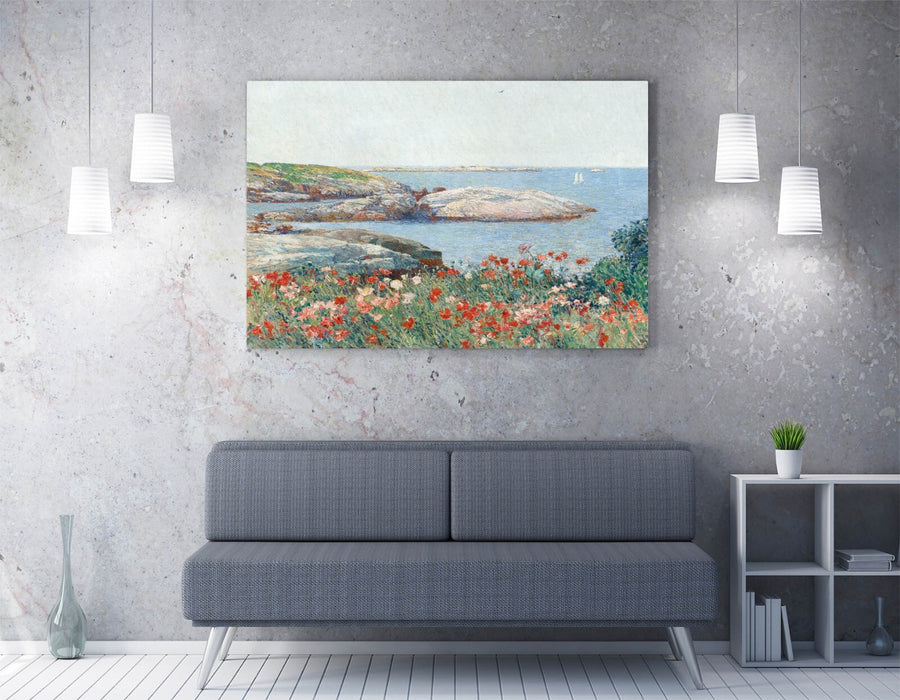 Canvas Wall Art Featuring Childe Hassam Poppies Isle Of Shoals Print - Handmade