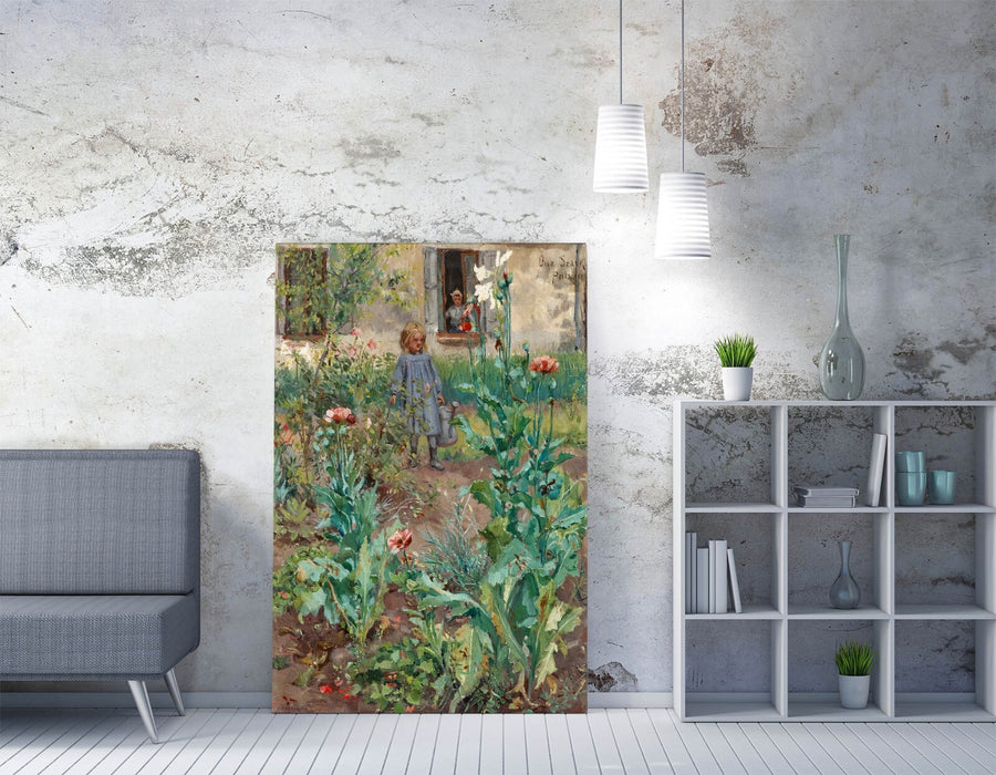 OTTO STARK, GARDEN IN PARIS -CANVAS WALL ARTWORK PIC PRINT