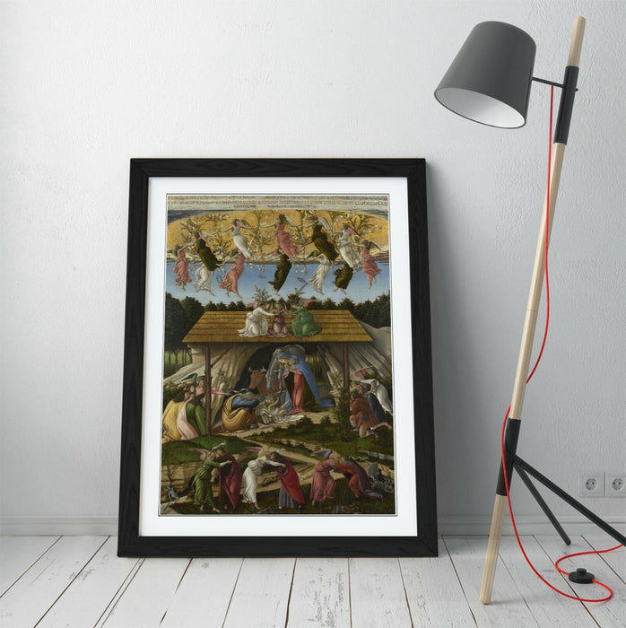SANDRO BOTTICELLI, THE MYSTICAL NATIVITY -FRAMED WALL ART PICTURE PRINT ARTWORK