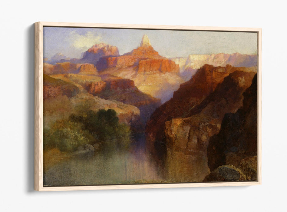 THOMAS MORAN, ZOROASTER PEAK -FLOAT EFFECT CANVAS WALL ART PIC PRINT