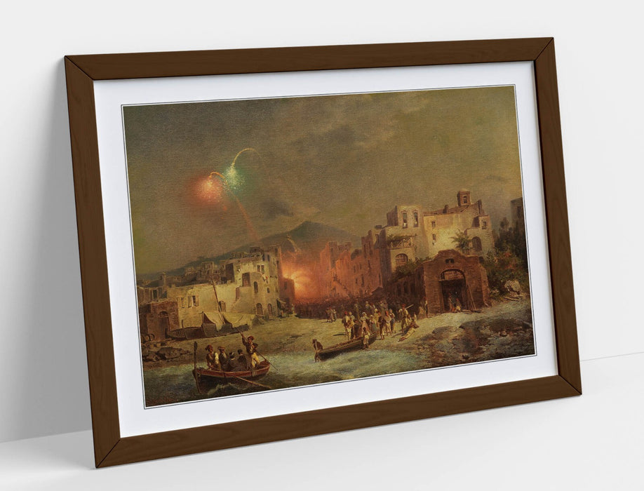 Framed Art Poster - Santa Lucia Fest by Unterberger | Handmade Wall Art Print