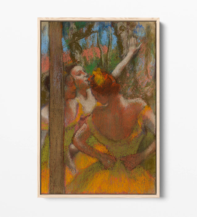 EDGAR DEGAS, DANCERS -FLOAT EFFECT CANVAS WALL ART PRINT