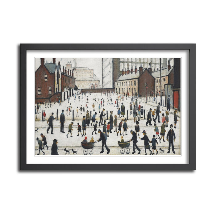 Winter in Pendlebury FRAMED WALL ART PRINT ARTWORK PAINTING LS Lowry Style