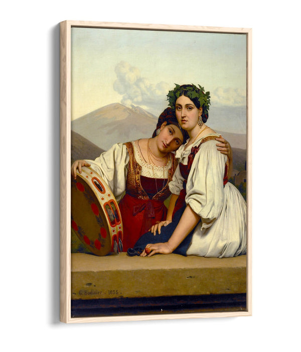 Canvas Wall Art - Guillaume Bodinier Young Napolitaines | Float Effect Canvas Print