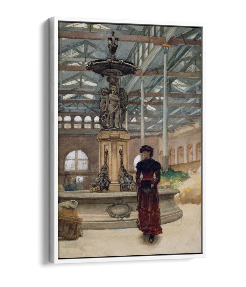 Canvas Wall Art | Handmade Float Effect Canvas Print of Walter Langley Old Market Hall