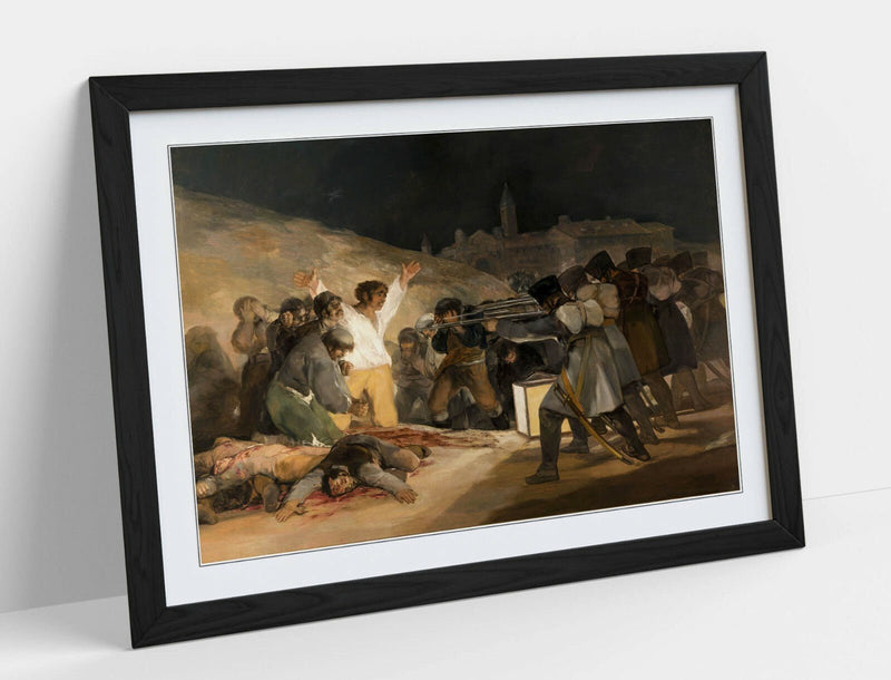 Framed Art Poster – Classic Painting Poster With Wood Grain Frame & Matte Finish