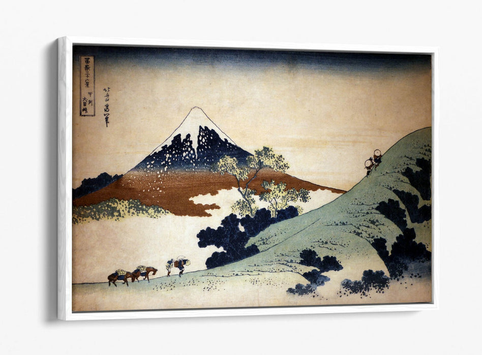 Float Effect Canvas Art - Hokusai Mount Fuji Print | Ready To Hang, Scratch Resistant