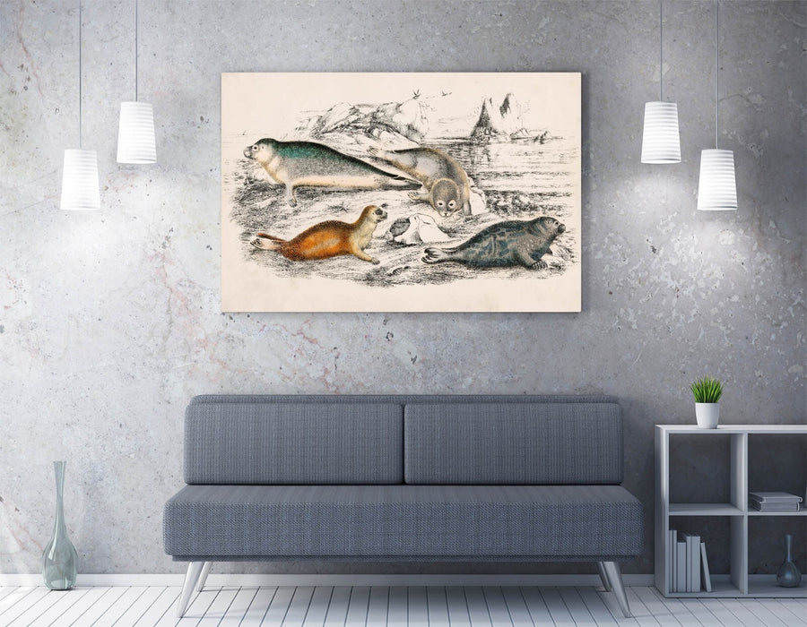 Canvas Wall Art – Oliver Goldsmith Print | Handmade Seal Artwork With UV Resistant Inks