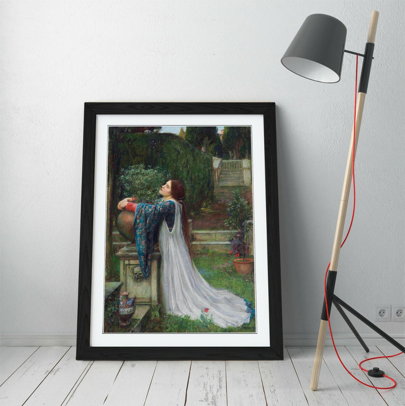 Framed Art Poster – Isabella And Basil Print With Woodgrain Frame Finish