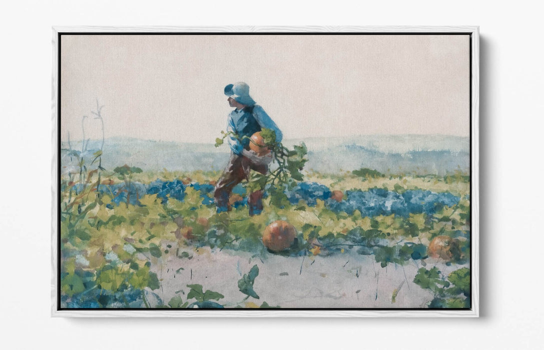 Canvas Wall Art Print - Winslow Homer For Farmer's Boy | Float Effect Canvas UK