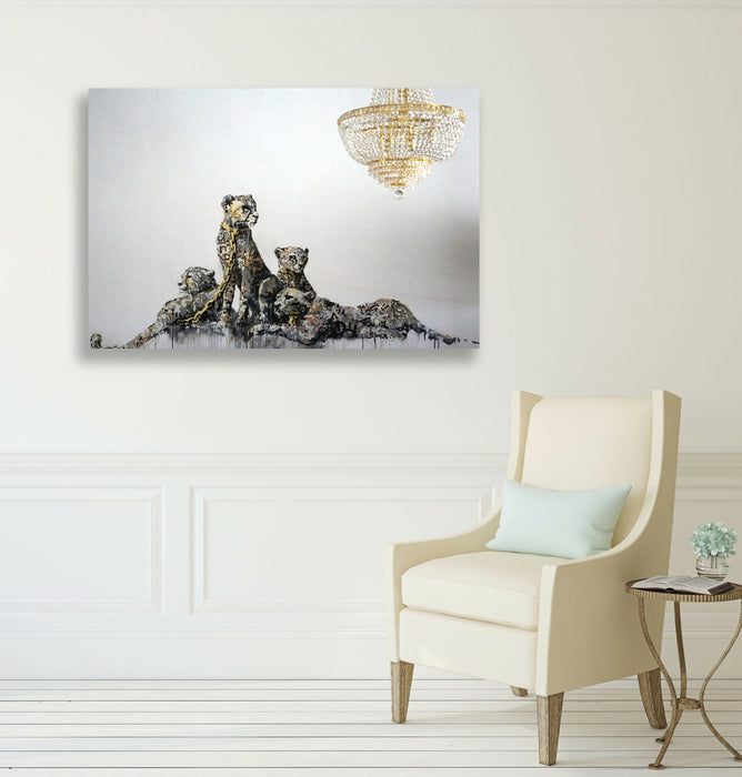 BANKSY CANVAS STREET WALL ART PRINT ARTWORK - Panthere