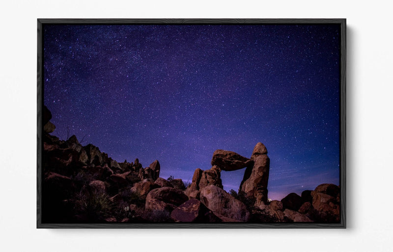 Canvas Wall Art – Night Sky Stars Float Effect Bedroom Decor with Custom Deep Frame