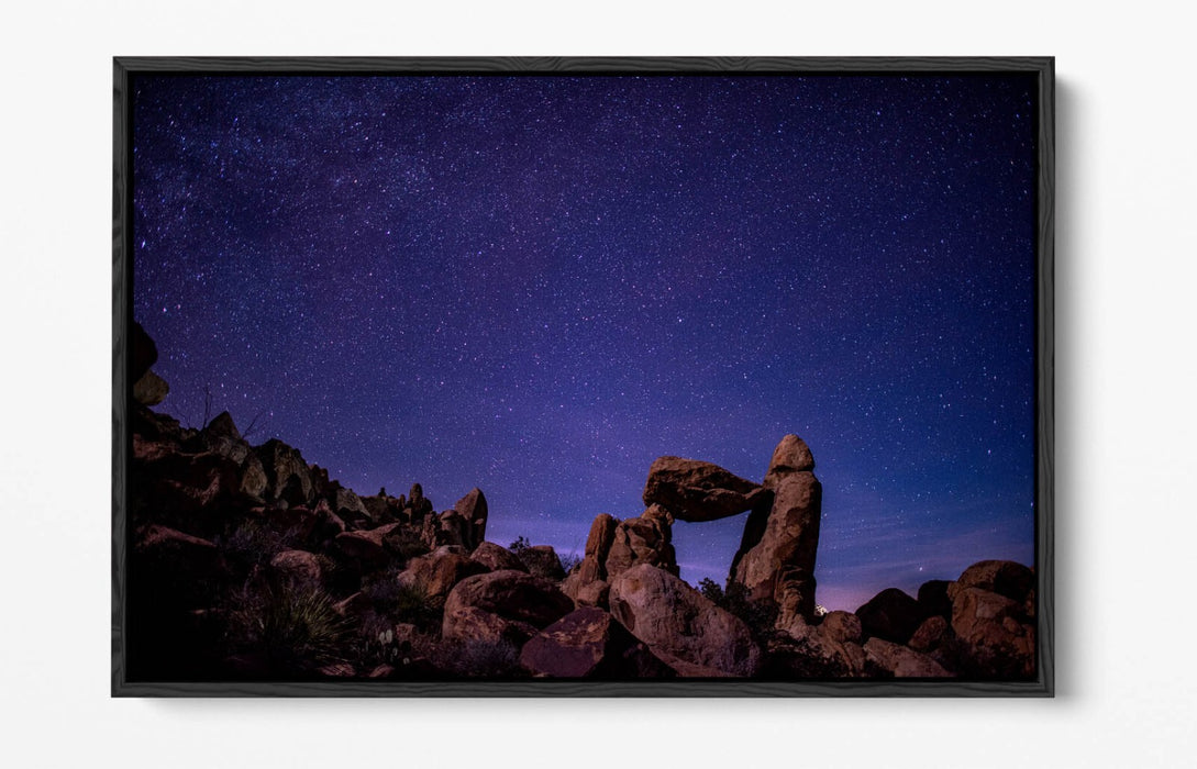 Canvas Wall Art – Night Sky Stars Float Effect Bedroom Decor with Custom Deep Frame