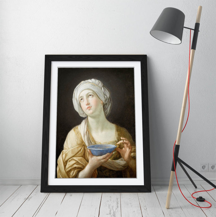 Framed Wall Art - Guido Reni Portrait Poster Print | Handmade UK Woodgrain Frame