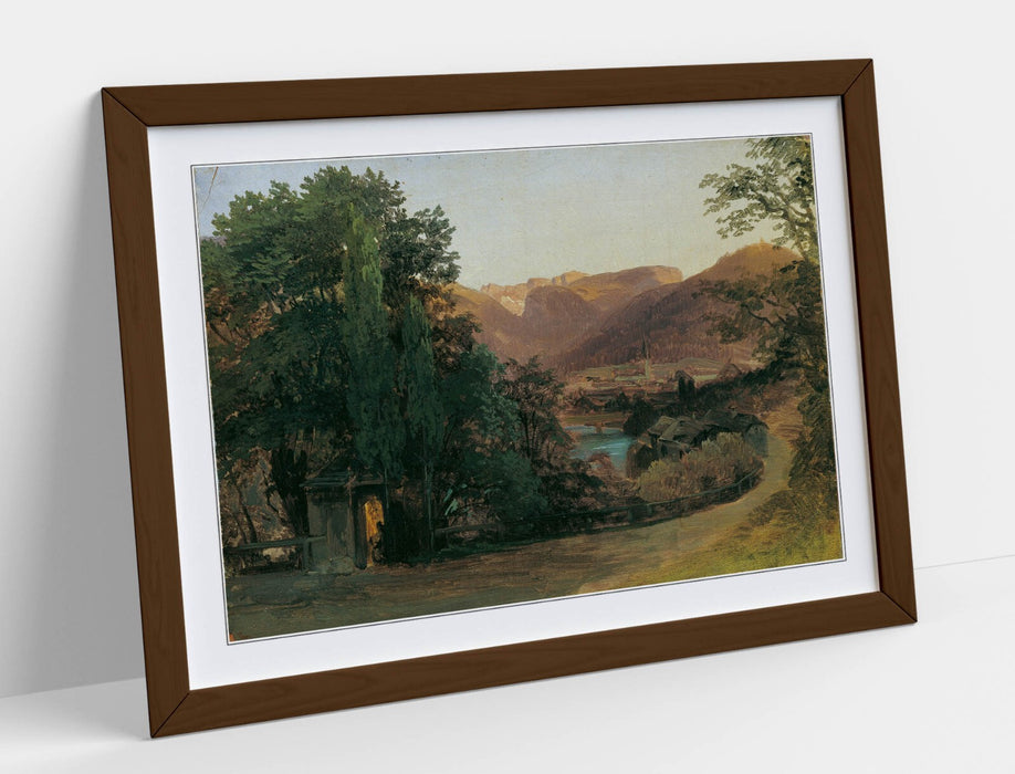 Framed Wall Art - Thomas Ender Painting Area Near Ischl | Handmade Wall Decor Print