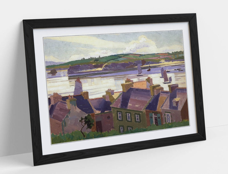 Framed Wall Art - Rhona Haszard Morning Calm Poster Print, Handmade Decor
