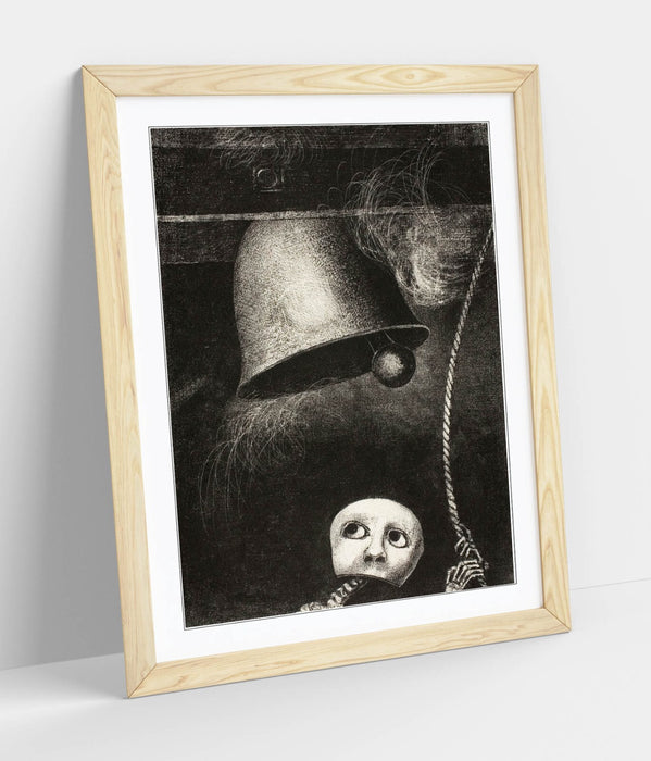 Framed Wall Art - Odilon Redon Funeral Mask Painting | Handmade Wall Decor