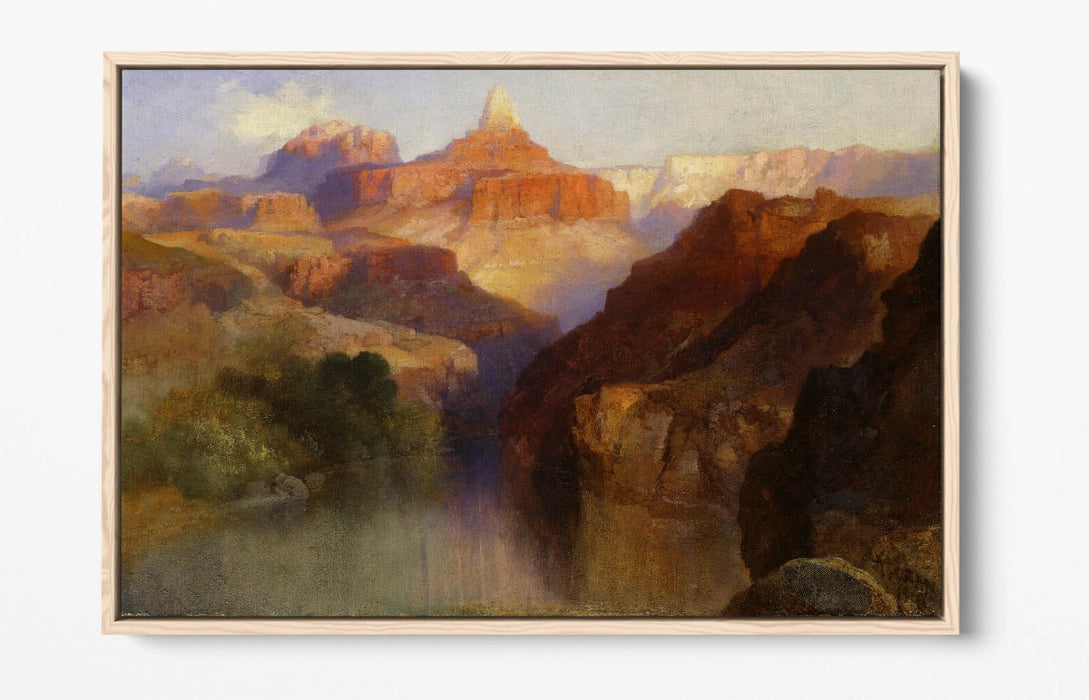 THOMAS MORAN, ZOROASTER PEAK -FLOAT EFFECT CANVAS WALL ART PIC PRINT