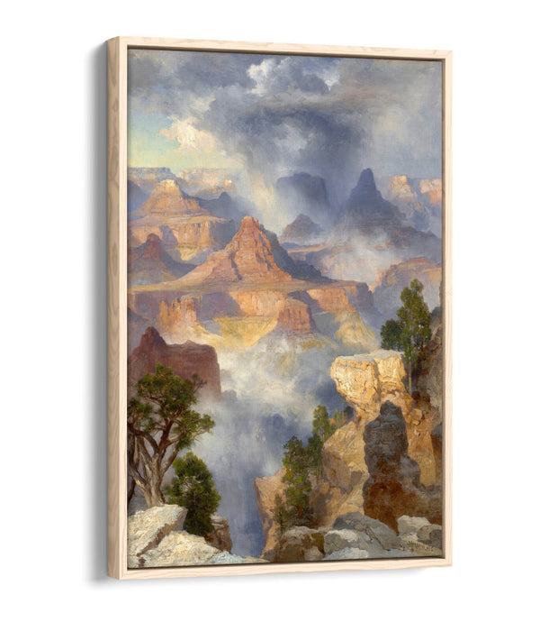 THOMAS MORAN, GRAND CANYON COLORADO RIVER-FLOAT EFFECT CANVAS WALL ART PIC PRINT