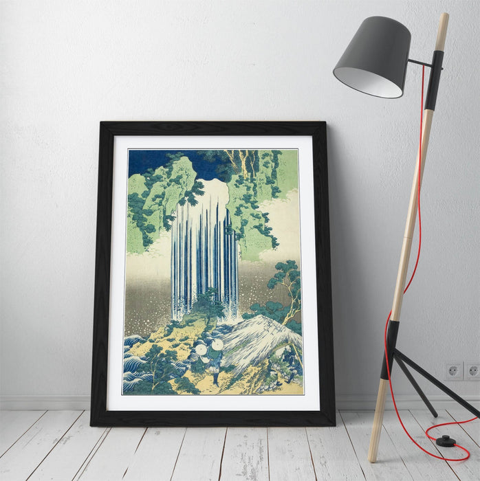 Framed Art Poster - Katsushika Hokusai Yoro Waterfall Japanese Wall Art Print