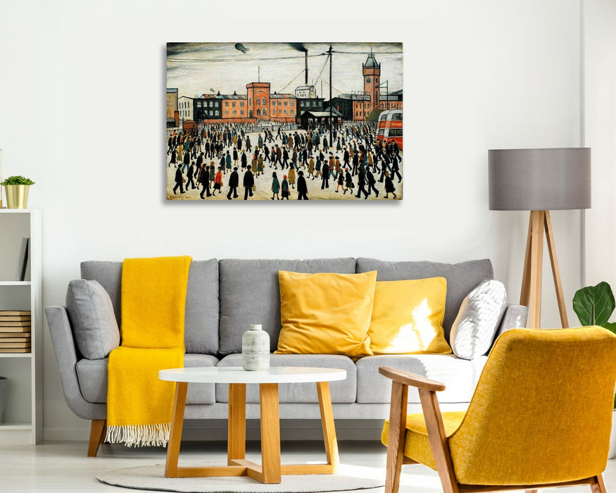 Going to Work CANVAS WALL ART PRINT ARTWORK PAINTING PICTURE Ls Lowry Style