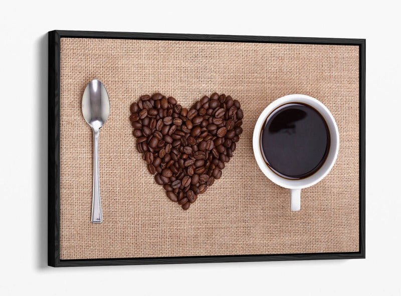Coffee Canvas Wall Art - Handmade Float Effect Canvas Wall Decor Print