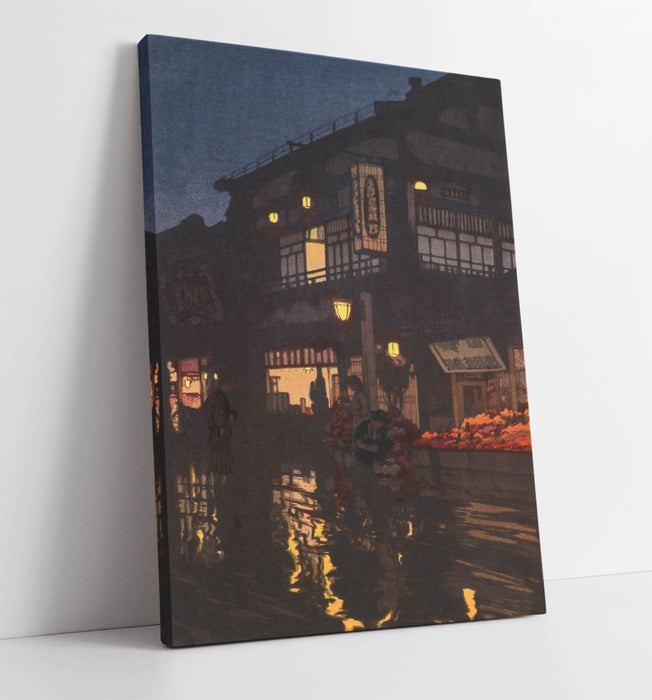Canvas Wall Art - Yoshida Hiroshi Kagurazaka Street Print | Handmade Canvas Art
