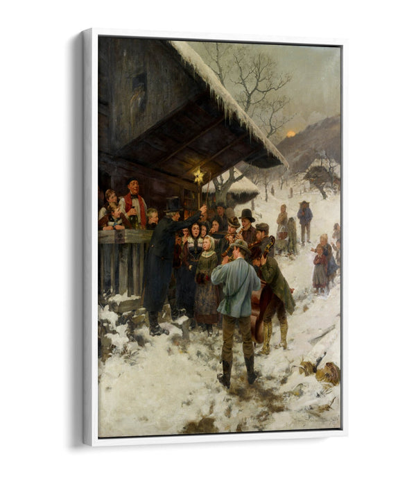 HANS BACHMANN, A CHRISTMAS CAROL IN LUCERNE -FLOAT EFFECT CANVAS WALL ART PRINT