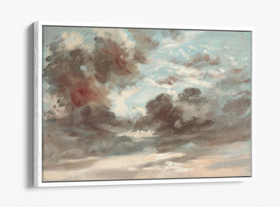Canvas Wall Art - John Constable Stormy Sunset Print | Float Effect, Handmade UK Art
