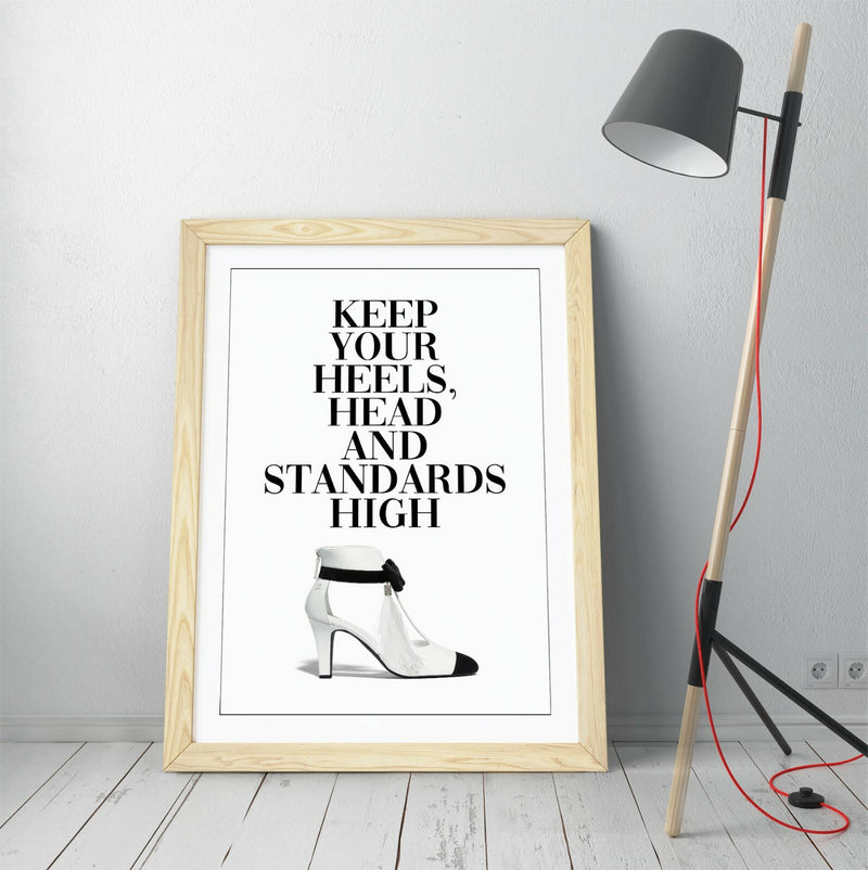 Funny Quote Framed Art Poster - Iconic Print With Woodgrain Effect Frame